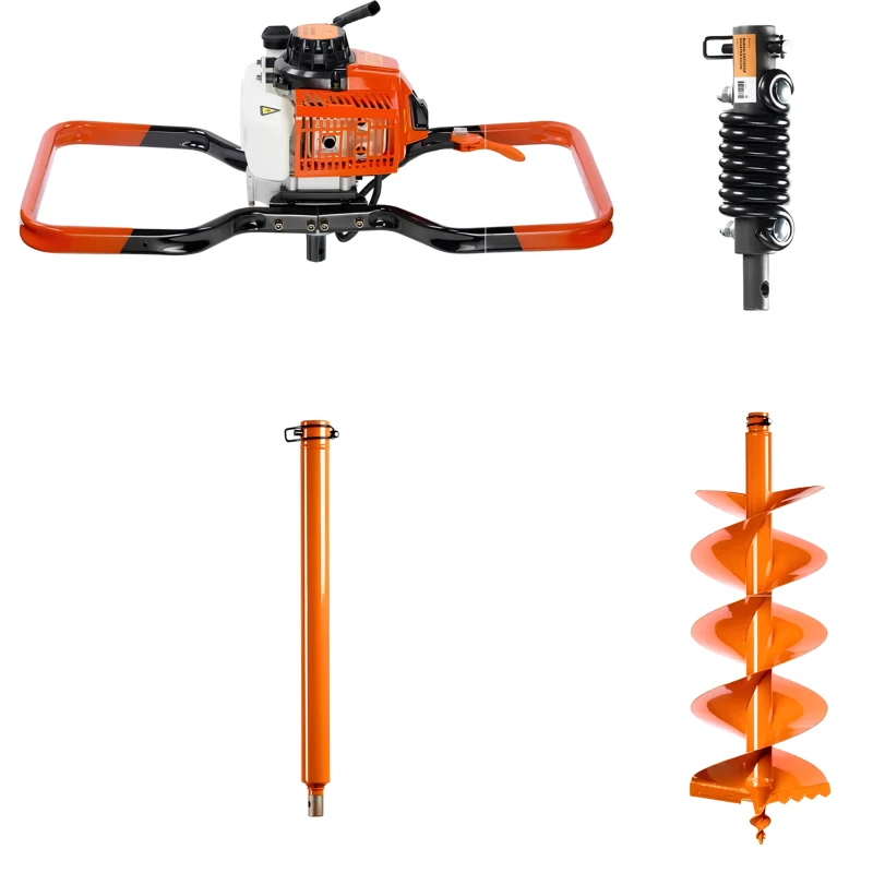 BURAN DT-1000 профессиональный мотобур со шнеком Harddrill 250x800, удлинителем Extension Plus-500 и адаптером ANTISTOP ADAPTER 20/20 в комплекте S00157