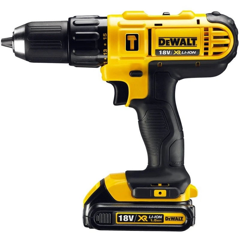 DeWalt DCD776S2-IN аккумуляторная дрель шуроповерт (2 x 1,5 Ач, ЗУ)