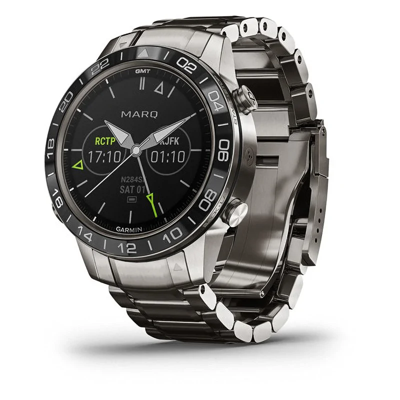 Спортивные титановые наручные часы GARMIN MARQ AVIATOR, 010-02006-04