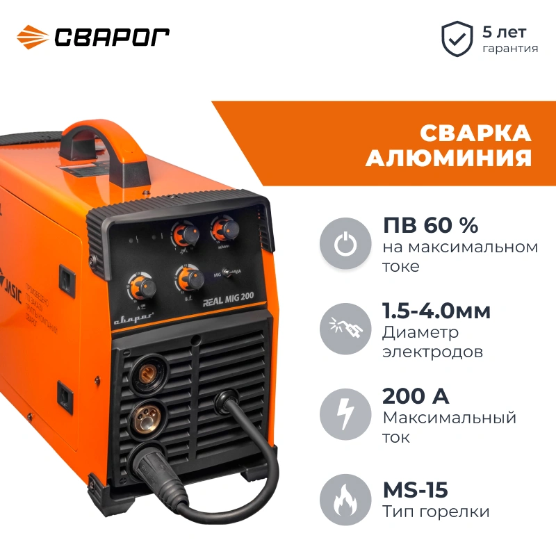 Сварог REAL MIG 200 N24002N сварочный инвертор 00000095727