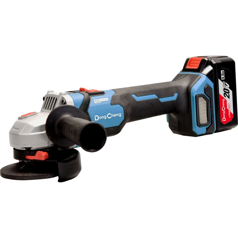 DongCheng DCSM04-125(TYPE EM) аккумуляторная угловая шлифовальная машина (2 x 4 Ач, ЗУ)