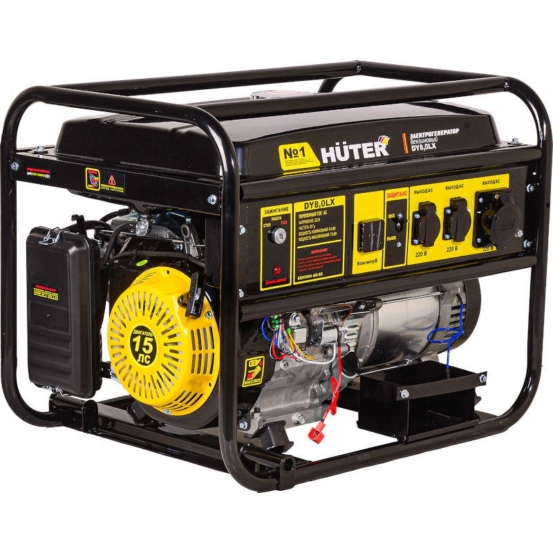 HUTER DY8,0LX бензиновый генератор 64/1/76
