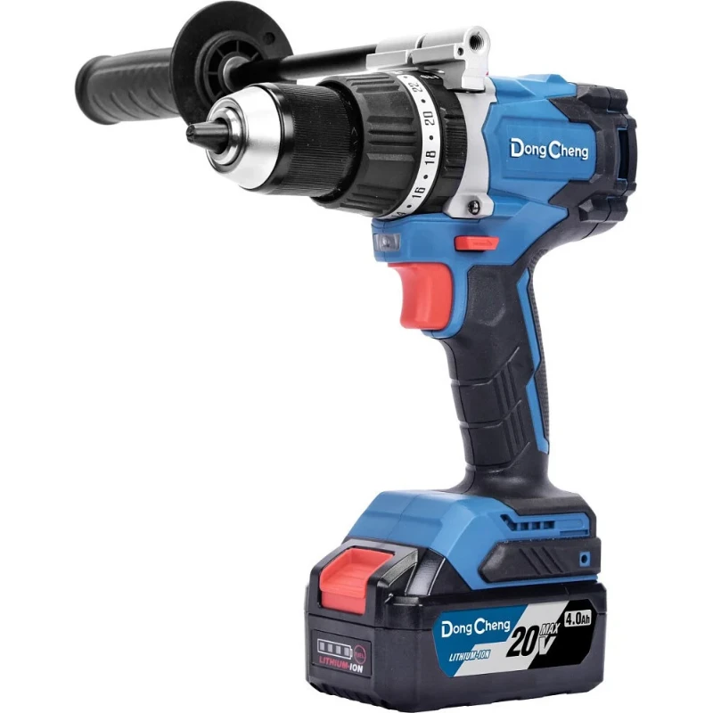 DongCheng DCJZ03-13(TYPE FK) аккумуляторная ударная дрель-шуруповерт (2 x 5 Ач, ЗУ)