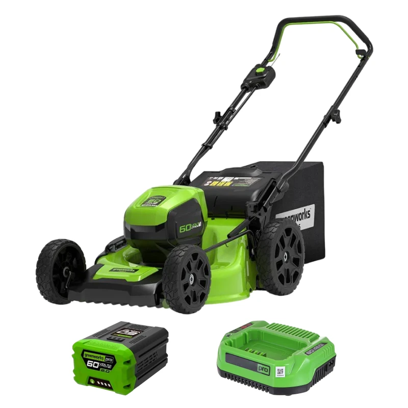 Аккумуляторная газонокосилка Greenworks GD60LM46HPK2 (1 x 2 Ач, ЗУ) 2502807UA