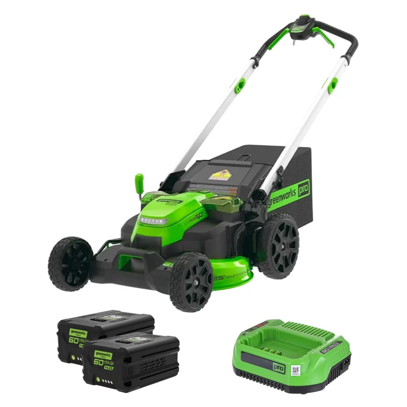 Аккумуляторная газонокосилка Greenworks GD60LM612K4 (2 x 4 Ач, ЗУ) 2519107U2B