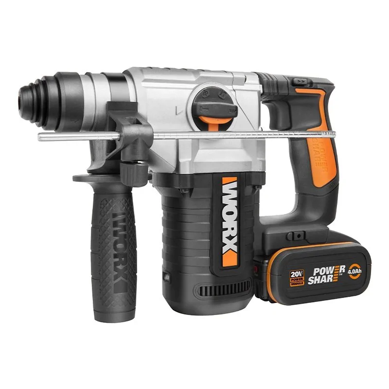 WORX WX392 аккумуляторный перфоратор (2 x 4 Ач, ЗУ)