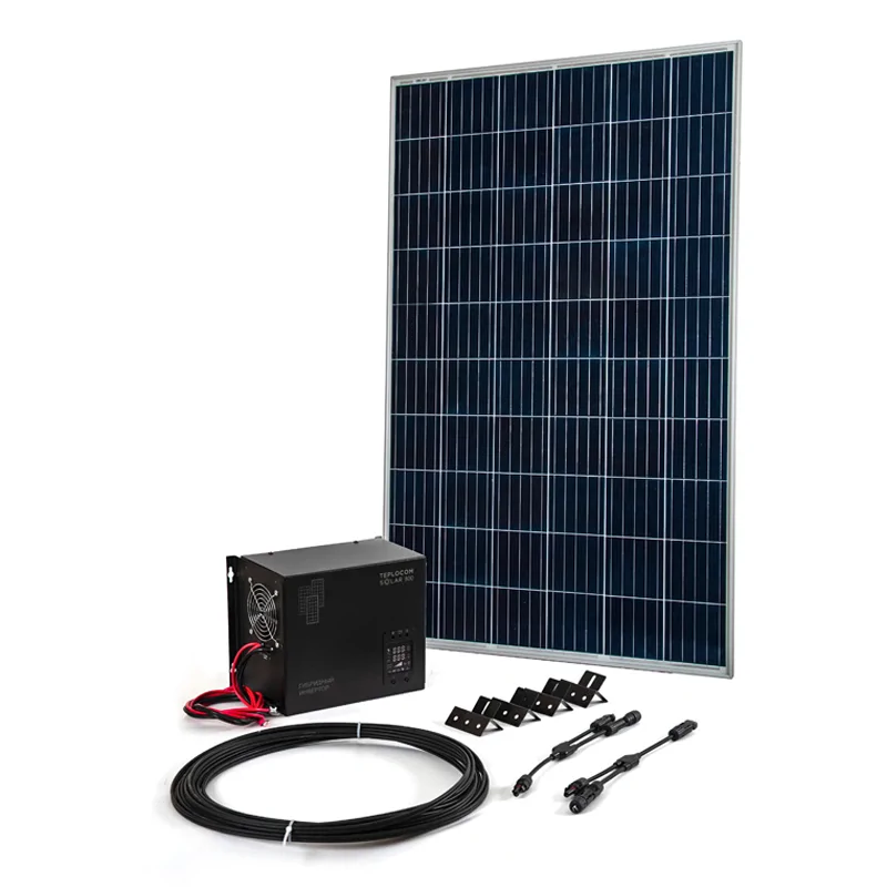 TEPLOCOM Solar-800, 250Вт источник бесперебойного питания и солнечная панель, 2410