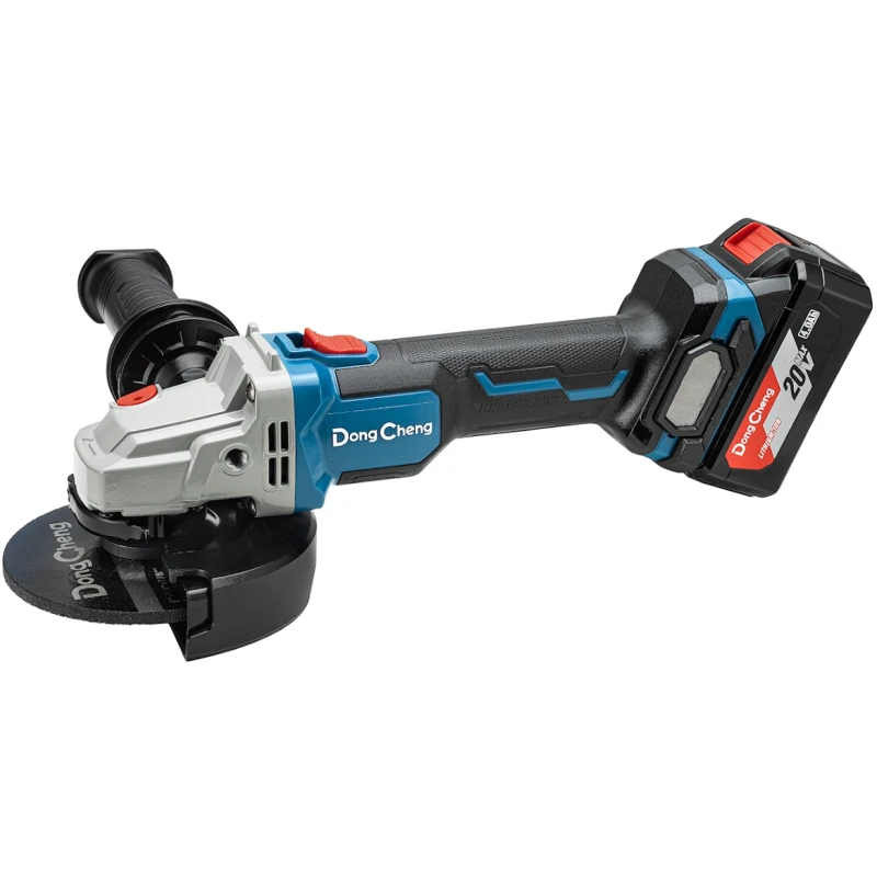 DongCheng DCSM03-125(TYPE FK) аккумуляторная угловая шлифовальная машина (2 x 5 Ач, ЗУ)