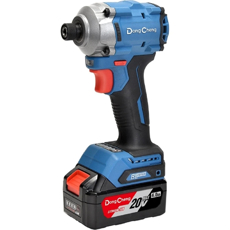 DongCheng DCPL198(TYPE EM) аккумуляторный ударный гайковерт (2 x 4 Ач, ЗУ)