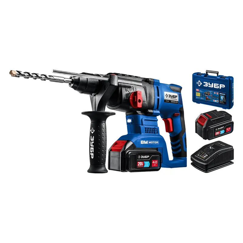 ЗУБР PB-260-42 бесщеточный перфоратор (2 x 4 Ач, ЗУ)