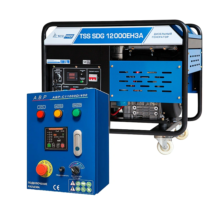 ТСС SDG 12000EH3A дизельный генератор с блоком АВР ТСС C 11000D/400 100058/190046