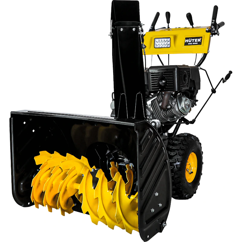 HUTER SGC 8000 снегоуборщик бензиновый 11 л.с, ковш 70 см, выброс 15 м, 6 вперед/2 назад 70/7/18