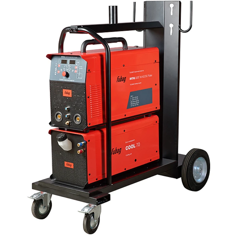 FUBAG INTIG 320T W AC/DC ПУЛЬС (PULSE) сварочный полуавтомат инверторный с горелкой FB TIG 18 5P 4m, блоком ж/о Cool 70 и тележкой 31455.5