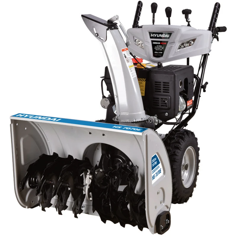 Hyundai HS 7070E бензиновый снегоуборщик 10 л.с, ковш 70 см, выброс 15 м, 6 вперед/2 назад