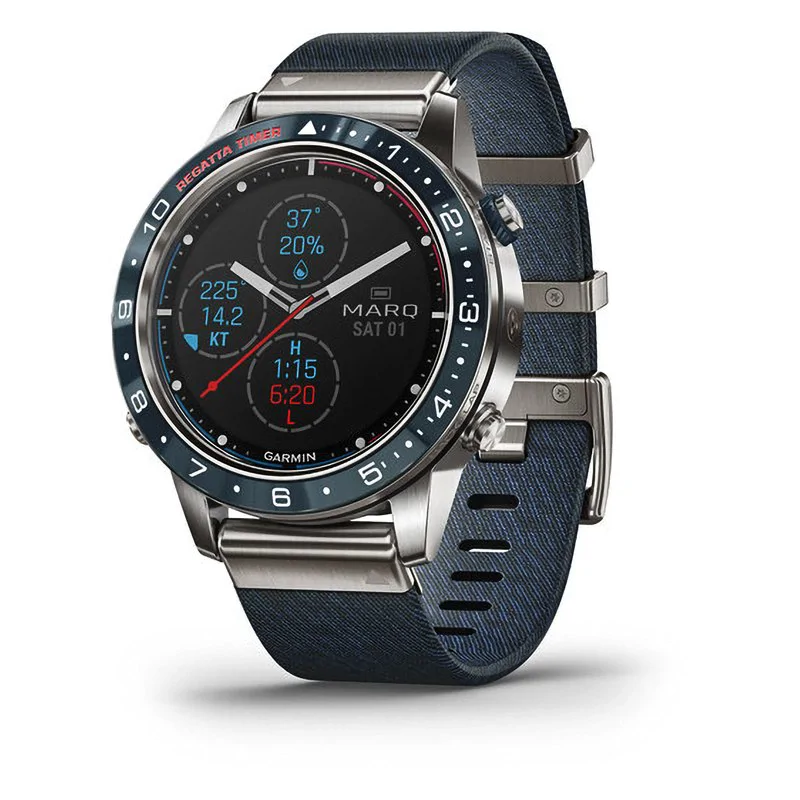 Спортивные титановые наручные часы GARMIN MARQ Captain, 010-02006-07