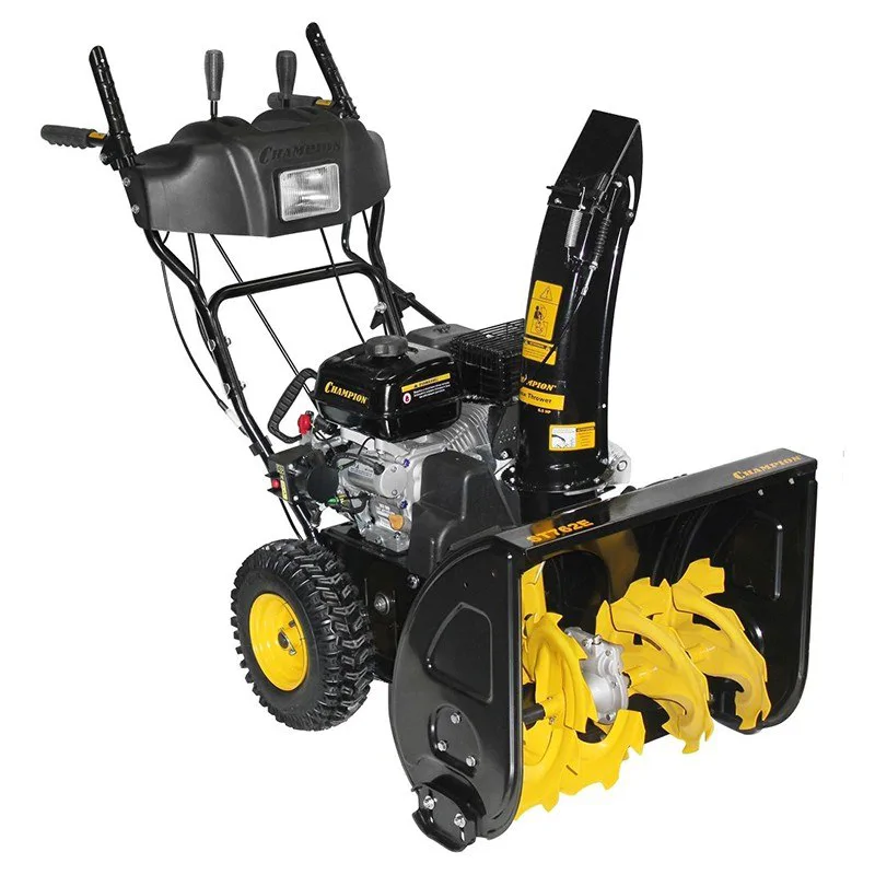 CHAMPION ST762E снегоуборщик бензиновый 6.5 л.с, ковш 62 см, выброс 14 м, 6 вперед/2 назад