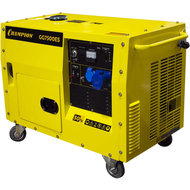 CHAMPION GG7500ES генератор бензиновый
