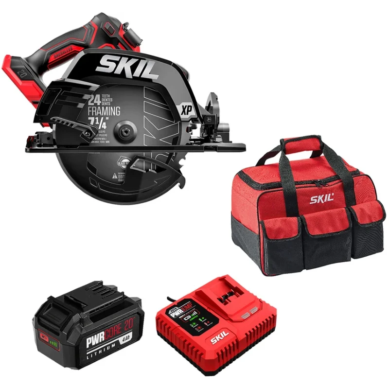 SKIL CR5440 аккумуляторная циркулярная пила с ЗУ QC5360 (150W), АКБ BY5196 (4 Ач) и сумкой в комплекте 9-0-003