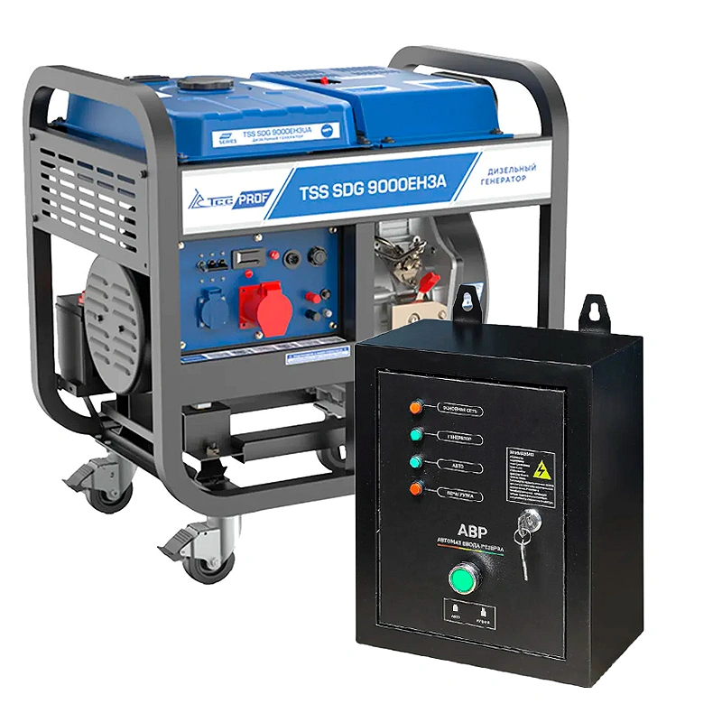 ТСС SDG 9000EH3A дизель генератор с блоком АВР ТСС С 9000D/230/400 100031/100028