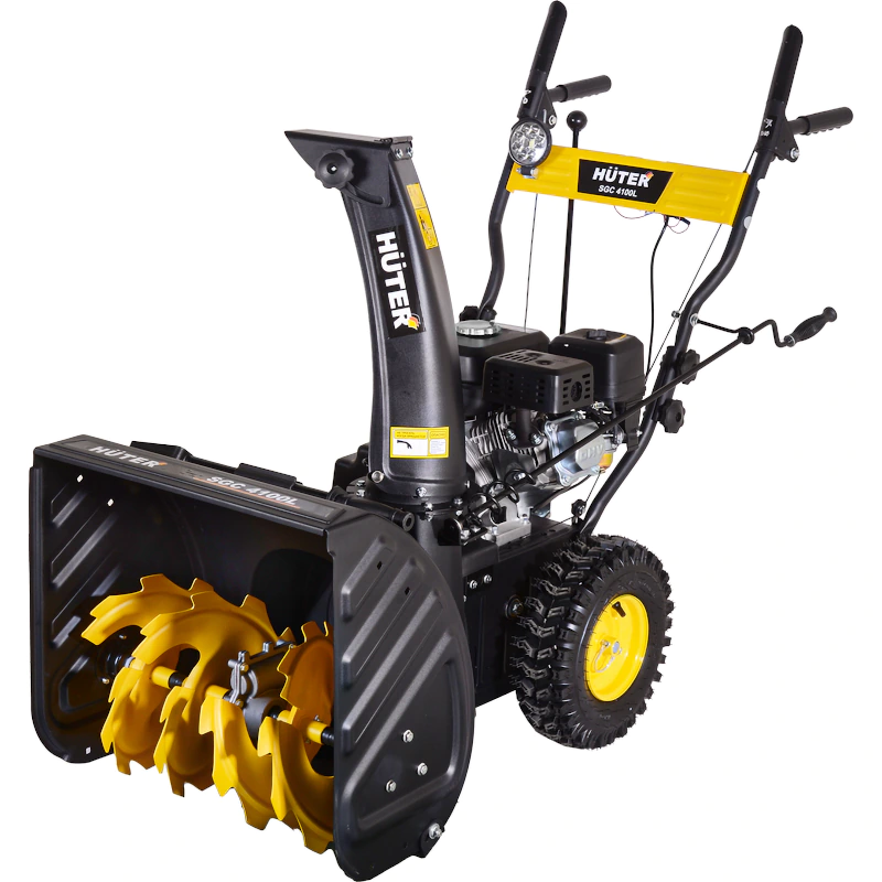 HUTER SGC 4100L снегоуборщик бензиновый 6.5 л.с, ковш 56 см, выброс 15 м, 5 вперед/2 назад 70/7/15