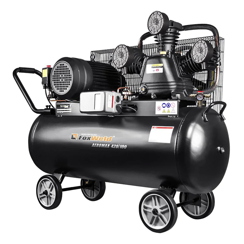 FoxWeld AEROMAX 420/100 масляный ременной компрессор 5074