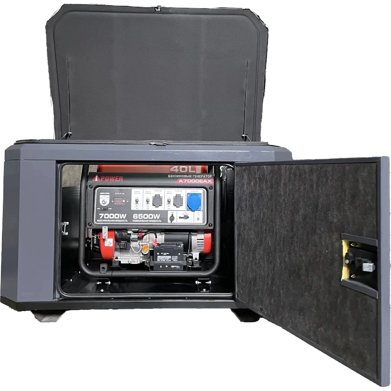 A-iPower A7000EAX бензиновый генератор в кожухе 1400SS RAL 7024 УТ-11184323