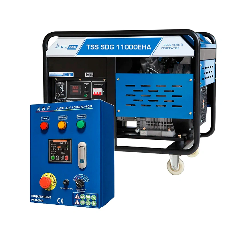 ТСС SDG 11000EHA дизельный генератор с блоком АВР ТСС C 11000D/400 100054/190046