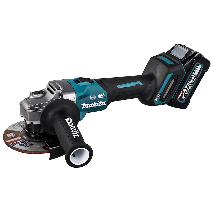 Makita GA005GM201 аккумуляторная угловая шлифмашина (2 x 4 Ач, ЗУ)