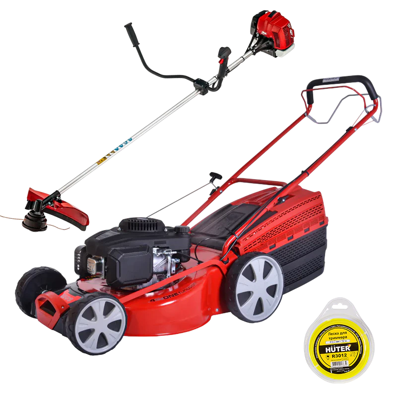 Комплект GEOS by AL-KO Comfort 51 SP-L Plus газонокосилка + Geos Max Premium 130 B триммер + HUTER R3012 леска 170613