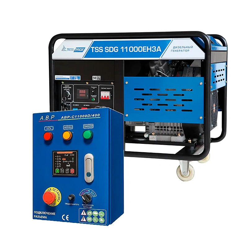 ТСС SDG 11000EH3A дизель генератор с блоком АВР ТСС C 11000D/400 100056/190046