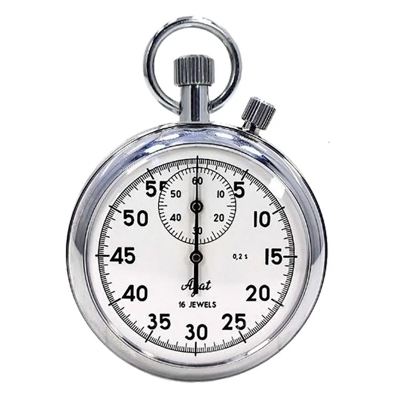 Секундомер механический двухкнопочный АГАТ СОСпр-2б-2-000, СОСпр-2б-2-000