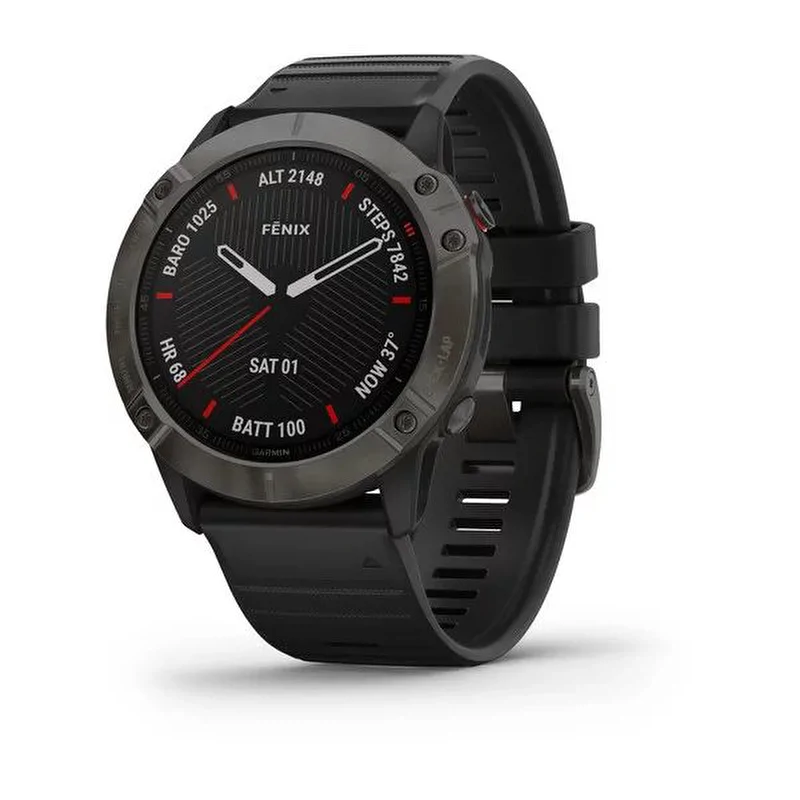 Смарт-часы Garmin Fenix 6X Sapphire, серый, 010-02157-11