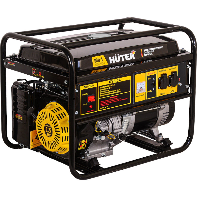 HUTER DY6.5A бензиновый генератор 64/1/57