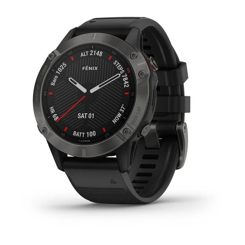 Смарт-часы Garmin Fenix 6 Sapphire, серый, 010-02158-11
