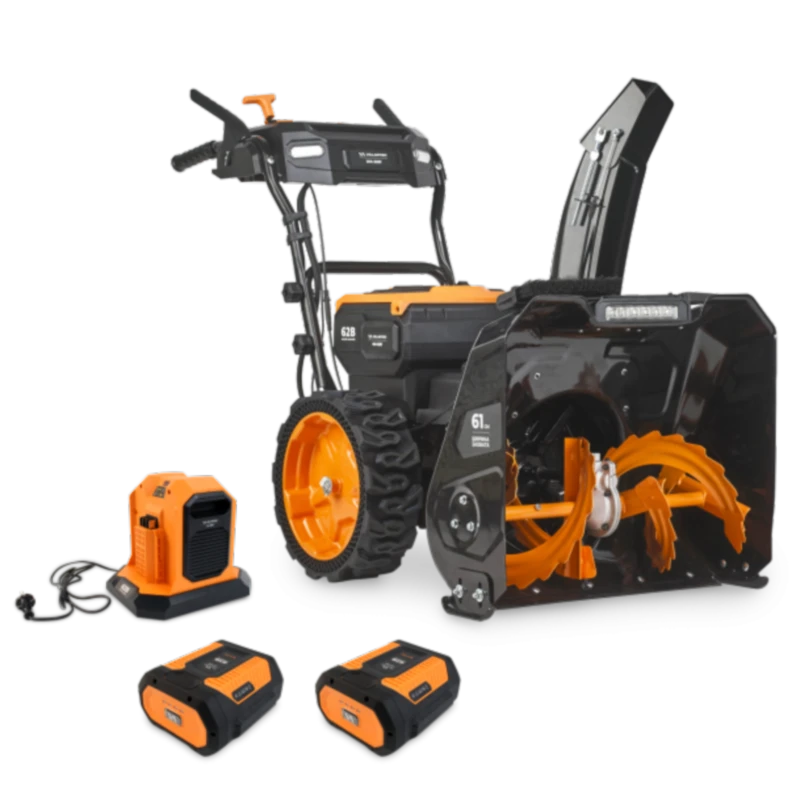 VILLARTEC WA6261 SET8n 62В снегоуборщик аккумуляторный (2 x 8 Ач, ЗУ) ковш 61 см, выброс 15 м
