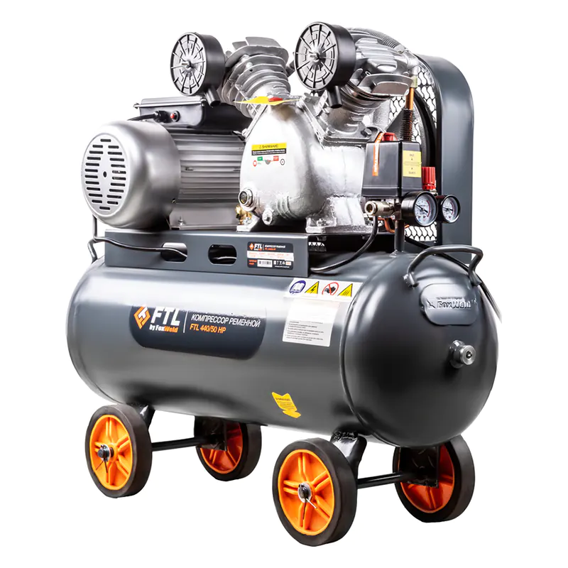 FoxWeld FTL 440/50 HP компрессор ременной масляный 9007