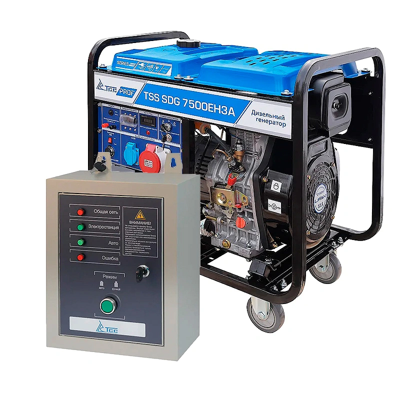 ТСС SDG 7500EH3A дизель генератор с блоком АВР ТСС С 9000D/400 100027/190034