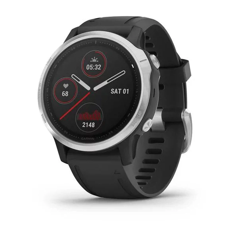 Смарт-часы Garmin Fenix 6s, серебристый, 010-02159-01