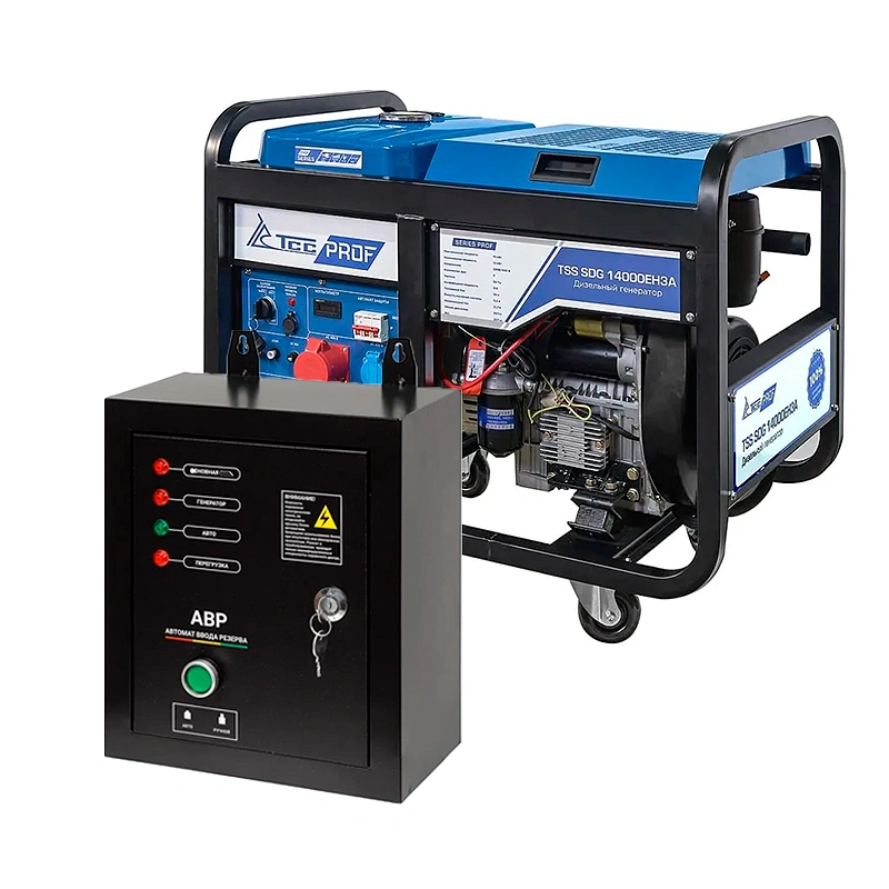 ТСС SDG 14000EH3A дизель генератор с блоком АВР ТСС АВР-С 14000D/230/400 100140/190095