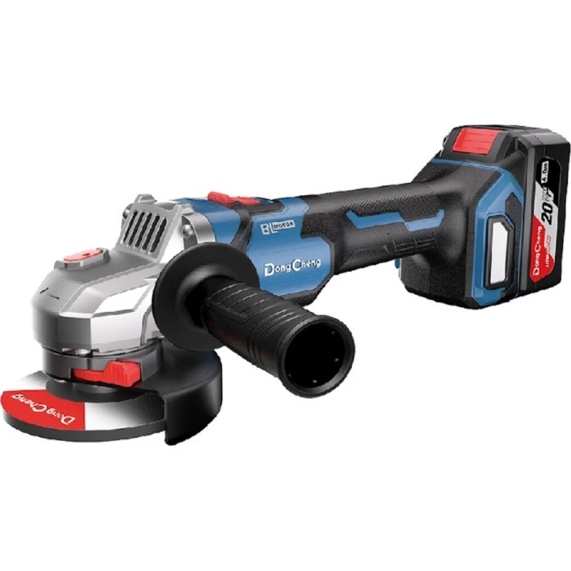 DongCheng DCSM04-125(TYPE H2K) аккумуляторная угловая шлифовальная машина (2 x 6 Ач, ЗУ)