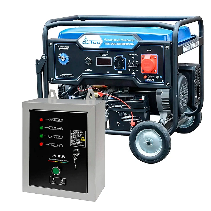 ТСС SGG 6000EH3NA VI7 бензогенератор с блоком АВР ТСС С 9000/400 060055/190048