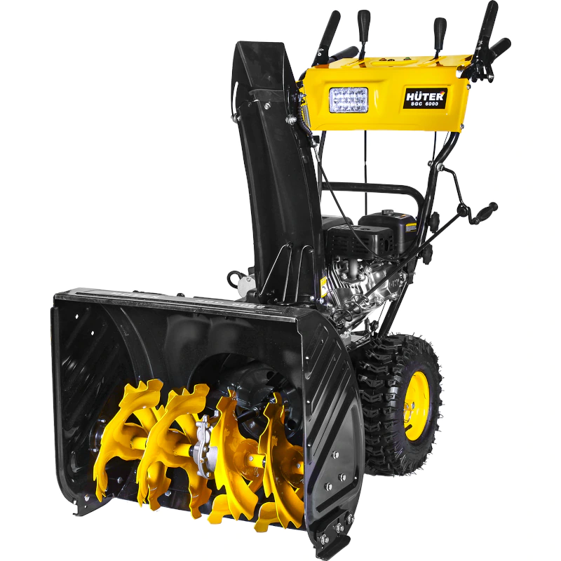 HUTER SGC 6000 снегоуборщик бензиновый 8 л.с, ковш 62 см, выброс 15 м, 6 вперед/2 назад 70/7/7