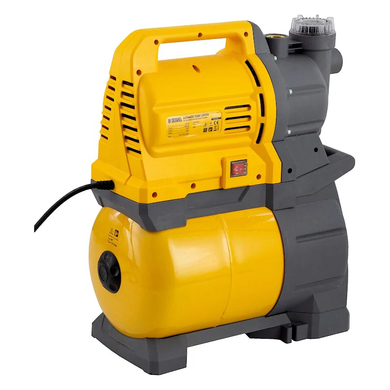 DENZEL X-PRO PSХ1300 насосная станция 1300 вт, 4500 л/ч, ресивер 24 л, высота подъема 48 м 97213