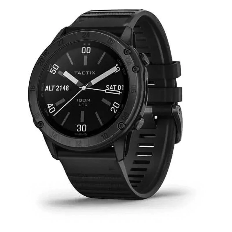 Смарт-часы Garmin Tactix Delta Sapphire Edition черное DLC-покрытие с черным ремешком 010-02357-01