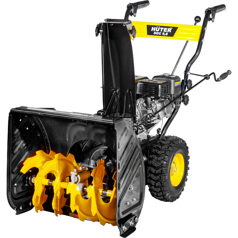 HUTER SGC 6,8 снегоуборщик 6.8 л.с, ковш 56 см, выброс 10 м, 5 вперед/2 назад 70/7/44