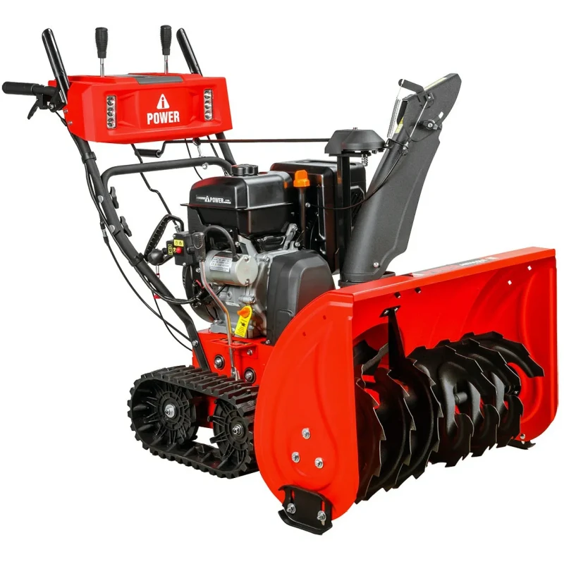 A-iPower AS7615LE бензиновый снегоуборщик 15 л.с, ковш 76 см, выброс 12 м, 6 вперед/2 назад 41208