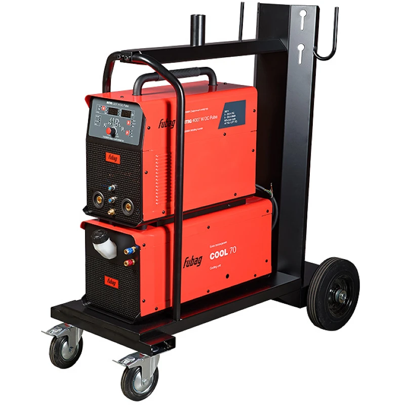 FUBAG INTIG 400 T W DC ПУЛЬС (PULSE) сварочный полуавтомат инверторный с горелкой FB TIG 18 5P 4m, блоком ж/о Cool 70 и тележкой 31454.5