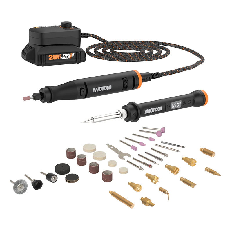 Гравировальная машина + паяльник WORX MAKER X