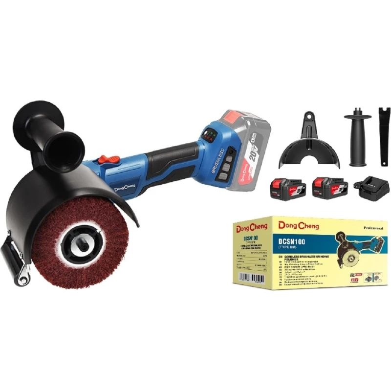 DongCheng DCSN100(TYPE BM) аккумуляторная полировальная машина (2 x 4 Ач, ЗУ)