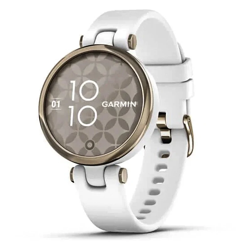 Смарт-часы Garmin Lily кремово-золотистый безель, белый корпус и, силиконовый, ремешок 010-02384-10